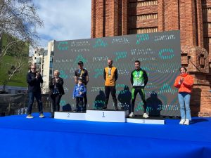 El podi absolut masculí del Campionat de marató. Foto FCA