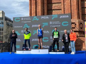 El podi M45 del Campionat Catalunya de marató. Foto FCA