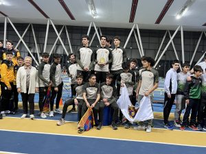Podi masculí en el darrer Campionat Catalunya clubs sub 20 PC. Foto FCA